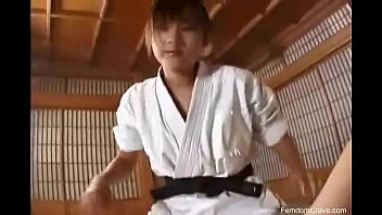 Karate master pegging his ass